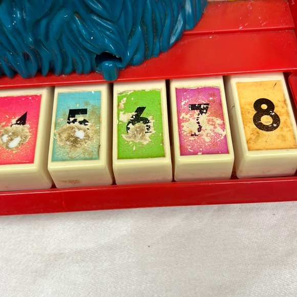 Vintage 1976 SesameStreet”CookieMonster” moving eyes child’s piano - Picture 5 of 10